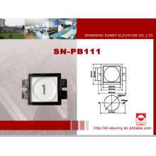 Ferramenta de serviço para elevador quadrado de alta qualidade com design avançado / botão de pressão para elevador / SN-PB111